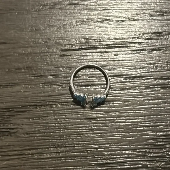 Aquamarine Ice Crystal Ring - Picture 4 of 4